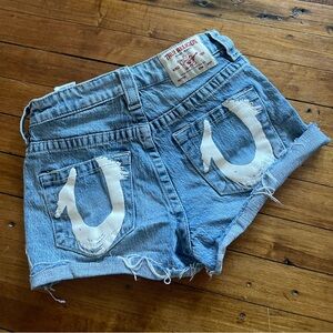 True Religion high rise shorts